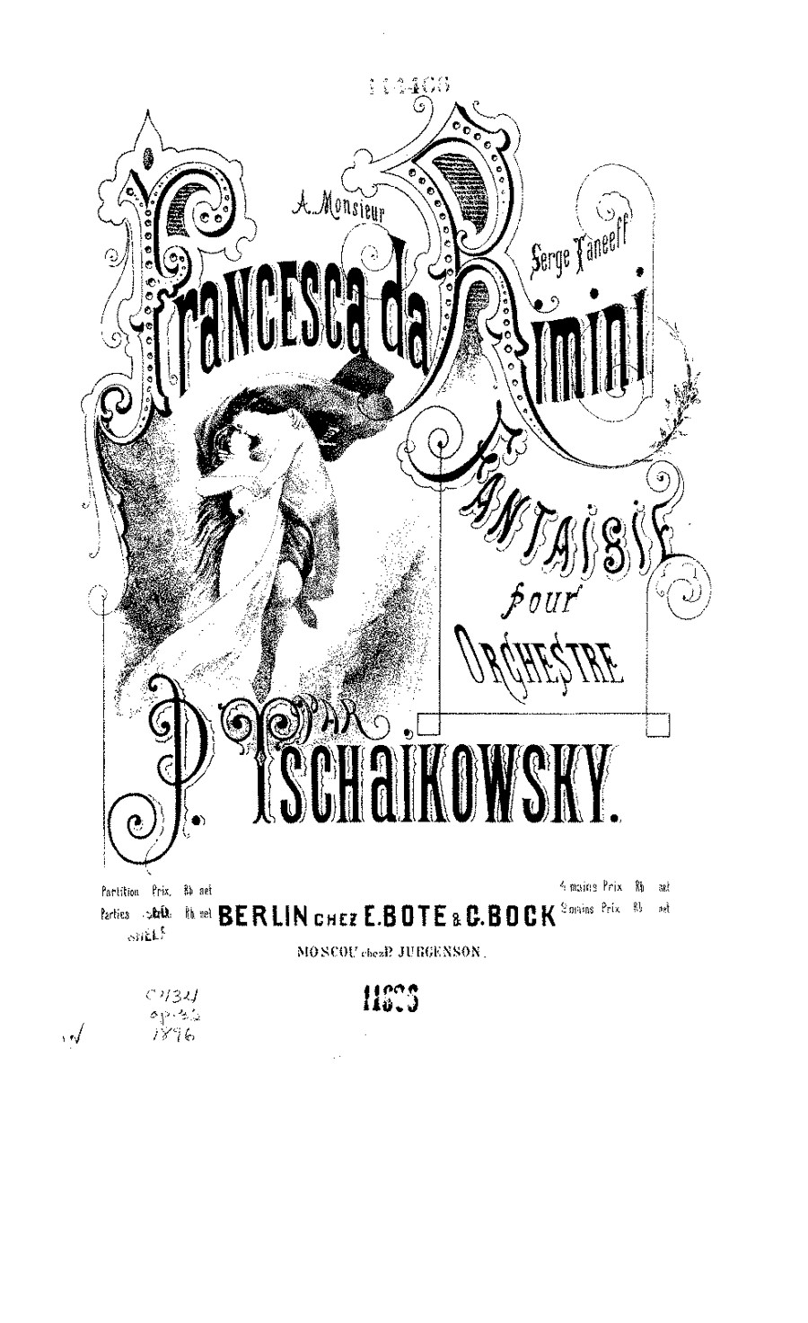 Чайковский П. "Франческа да Римини", симфоническая фантазия, ор.32 Чайковский П. "Франческа да Римини", симфоническая фантазия, ор.32